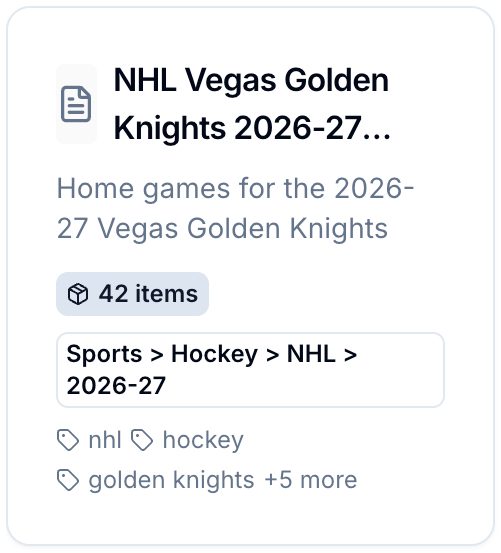 Browse templates by sport and league, then build your group from one